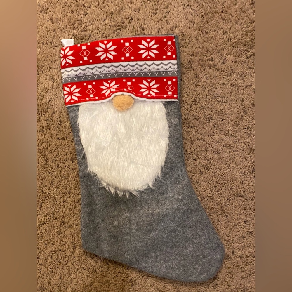 Gnome Christmas Stocking NWOT